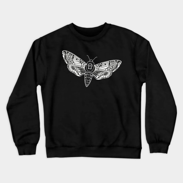 Death head moth Crewneck Sweatshirt by Raccoon.Trash